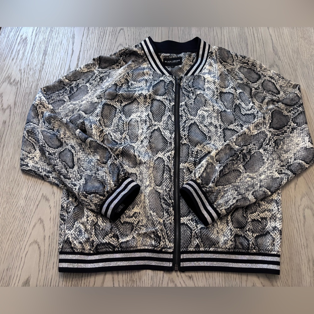 Black Orchid Grey Python Track Suit. Jacket Is Large. Pants are 28. - Picture 5 of 16